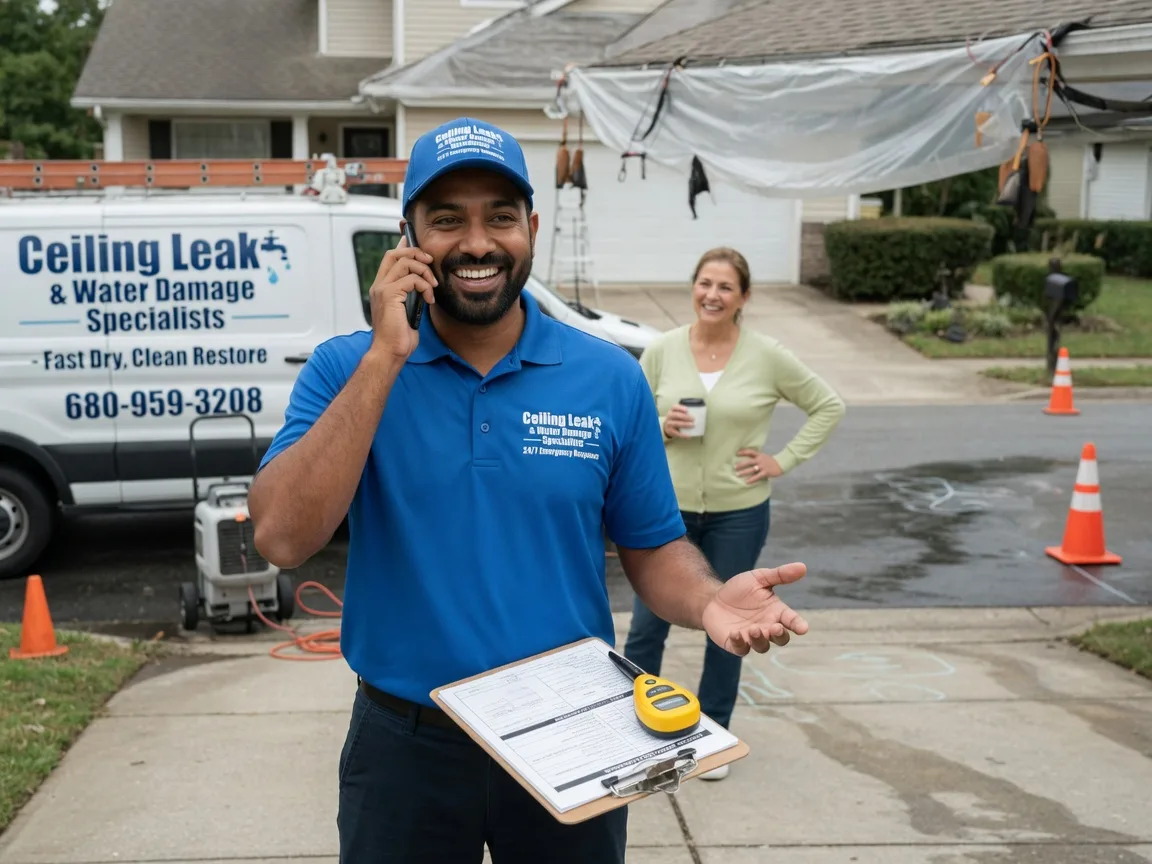 Ceiling Leak Cleanup Mineola, TX FAQs
